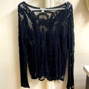 Black Long Sleeve Top